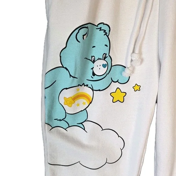 Care Bears Women's Graphic White Jogger Sweat Pants,  XS (0-2) 29" Inseam - Picture 3 of 8